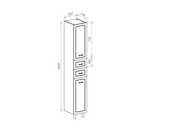 Пенал Bellezza Классик 30 4621902110015